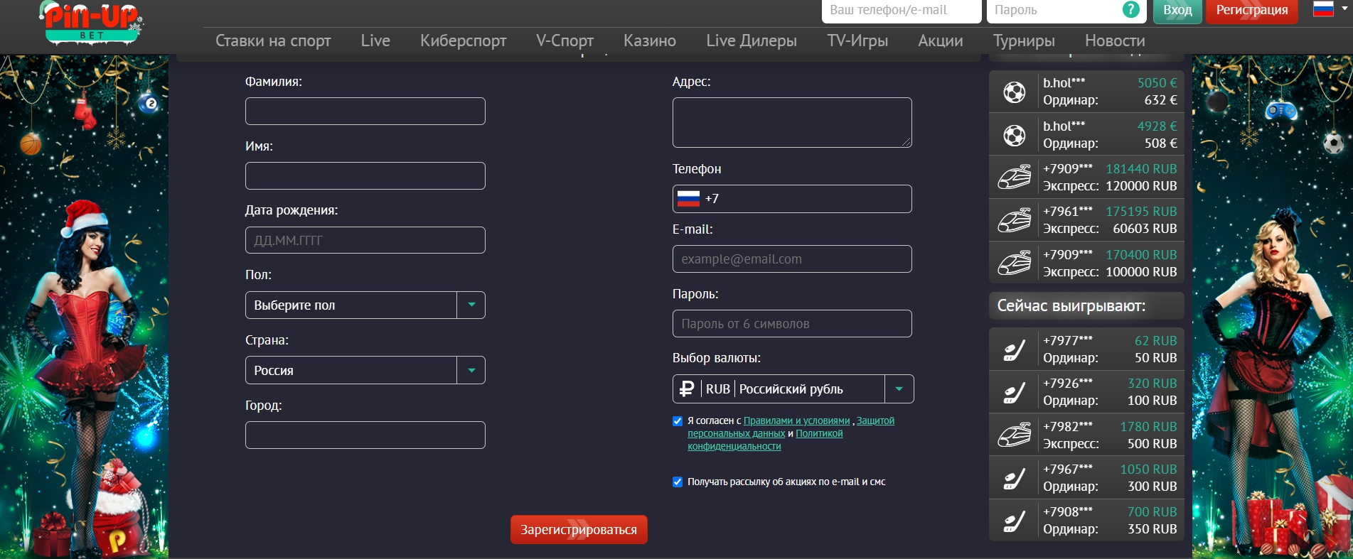 Заполнение анкеты на официальном сайте Заполнение анкеты на официальном сайте